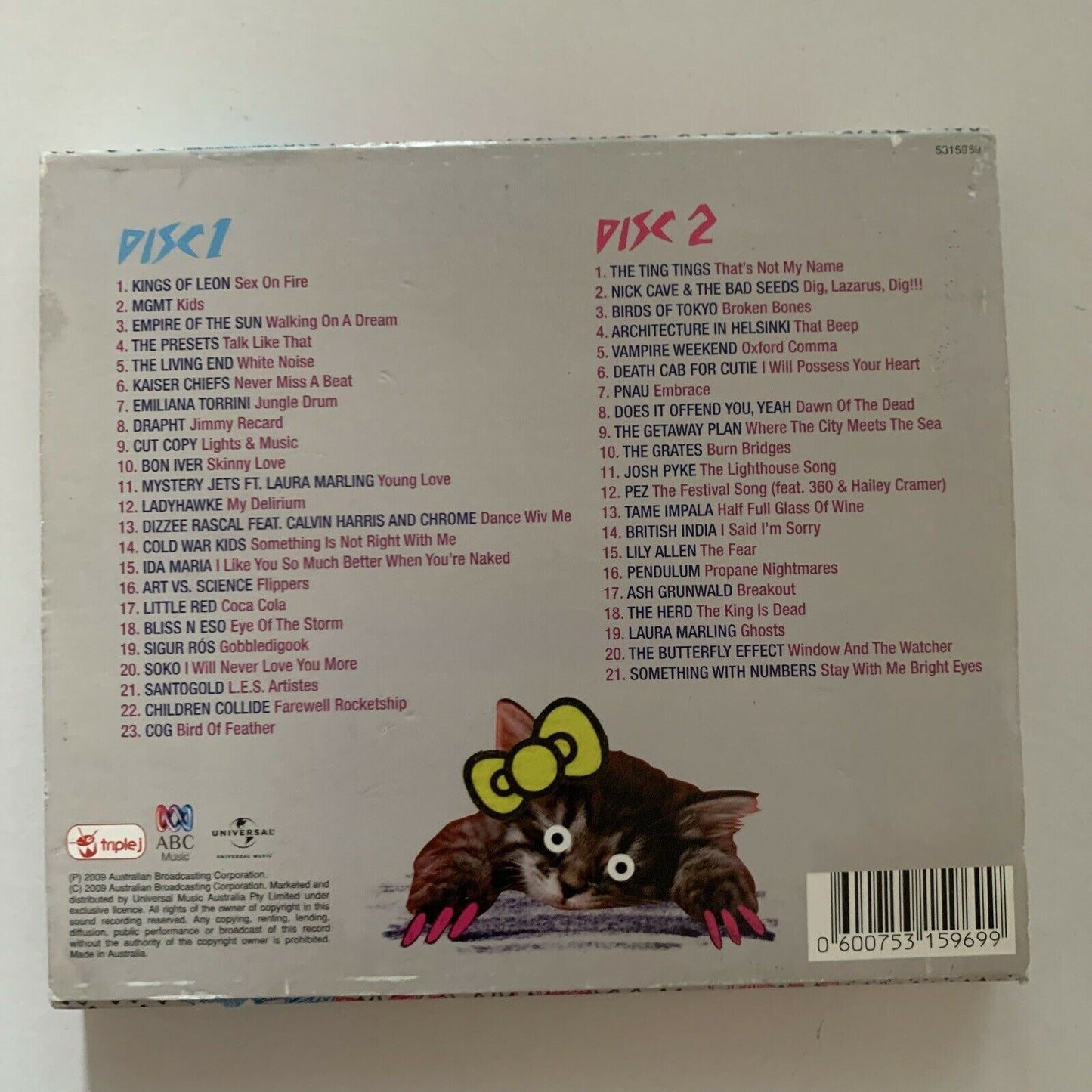 Triple J Hottest 100 - Volume 16 (CD, 2009, 2-Disc)