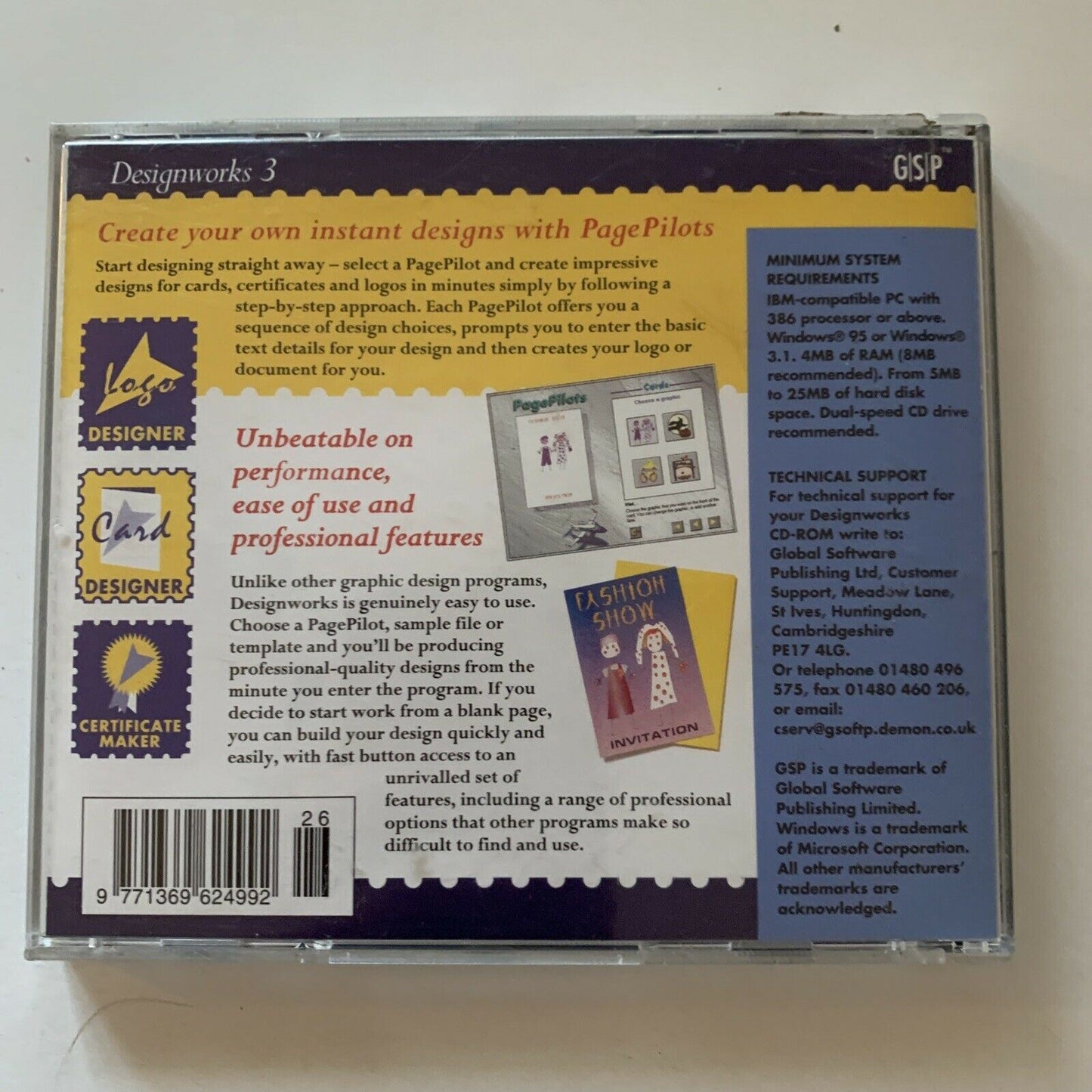Designworks 3 PC CDROM GSP 1995