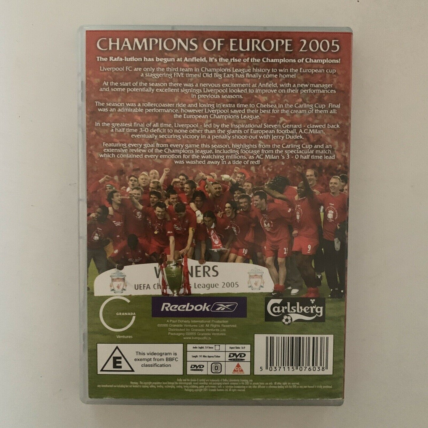 Liverpool Football Club Champions of Europe 2005 (DVD) All Regions