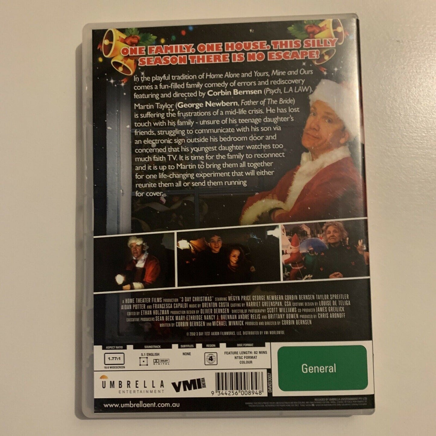 3 Day Christmas (DVD, 2012) Megyn Price, George Newbern, Region 4