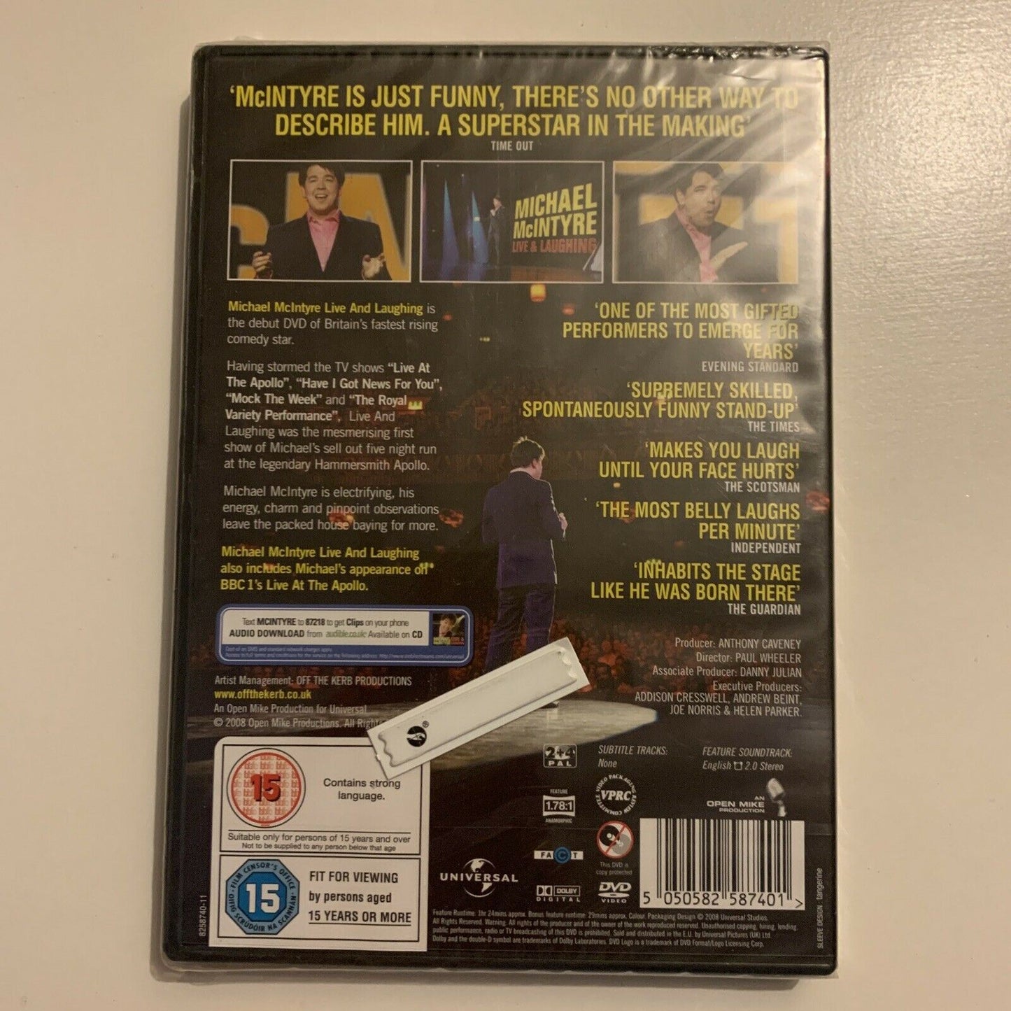 *New Sealed* Michael McIntyre - Live & Laughing (DVD, 2008) Region 4&2