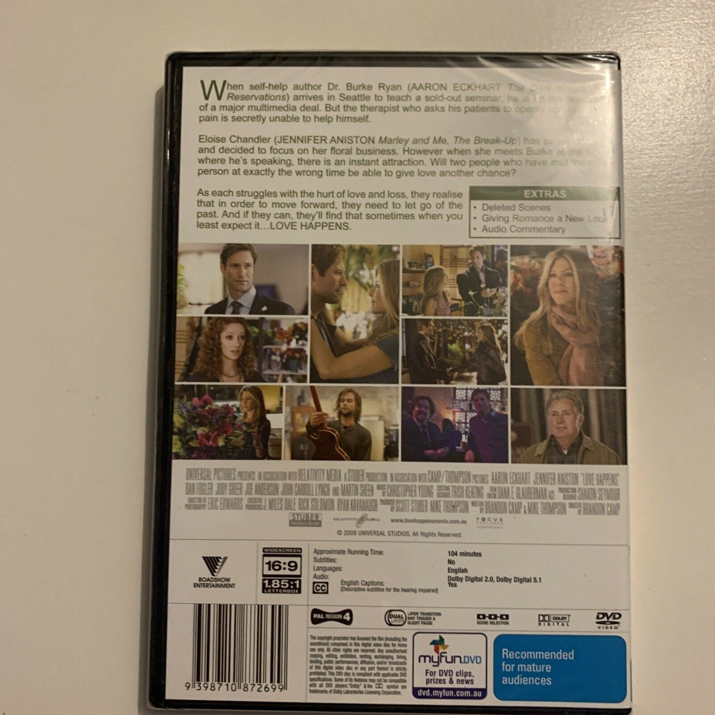 *New Sealed* Love Happens (DVD, 2010) Jennifer Aniston. All Regions