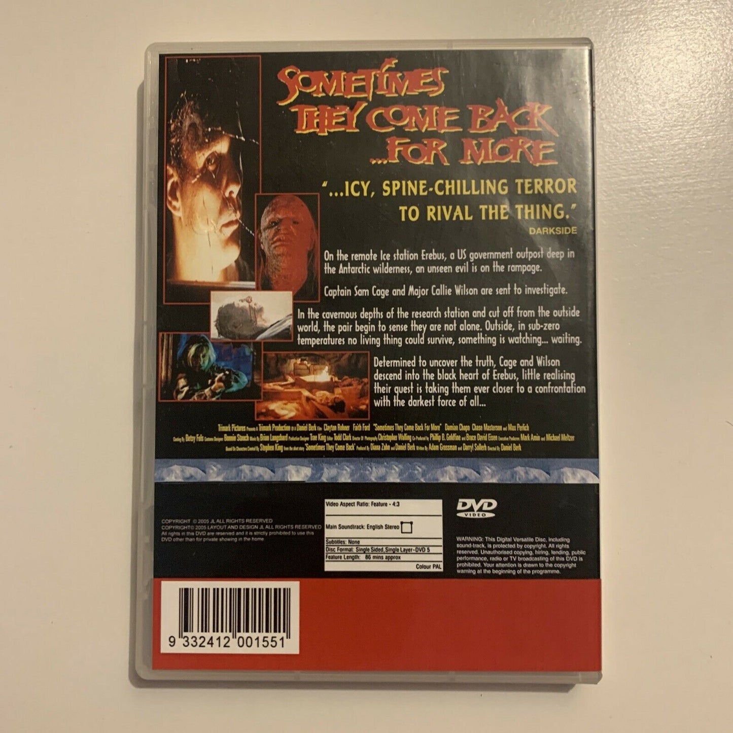 Sometimes They Come Back For More (DVD, 2005) All Regions