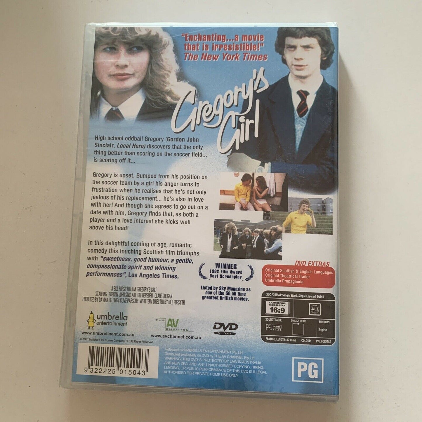 *New Sealed* Gregory's Girl (DVD, 1981) John Gordon Sinclair. All Regions
