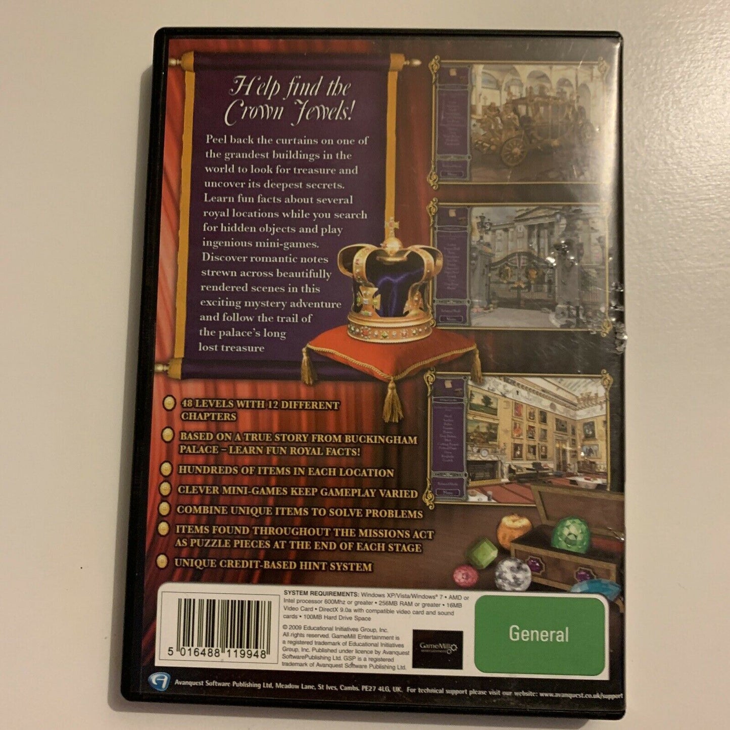 Hidden Mysteries: Buckingham Palace - Hidden Object Game PC CDROM