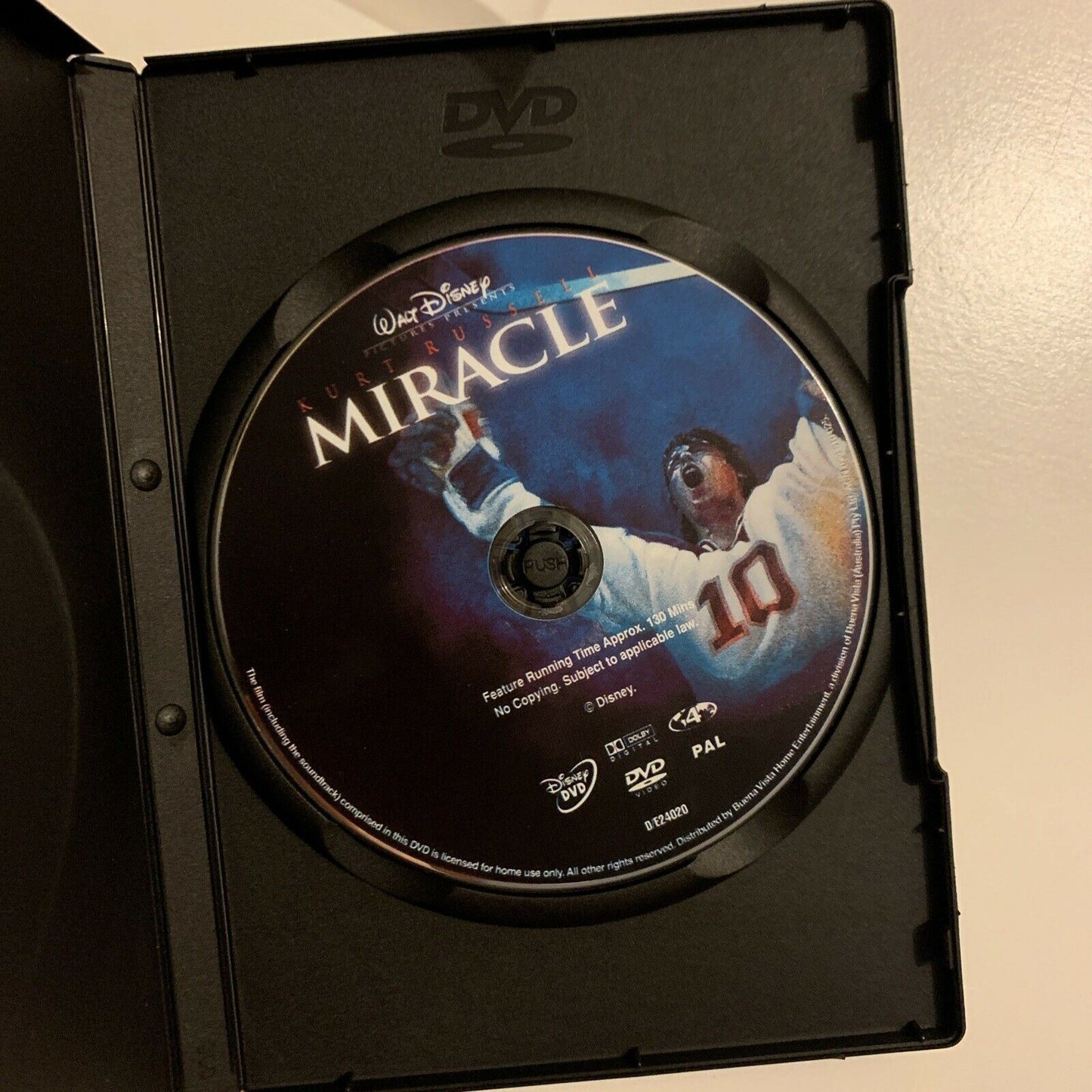 Miracle (DVD, 2004) Kurt Russell, Patricia Clarkson. Hockey Film. Region 4&2