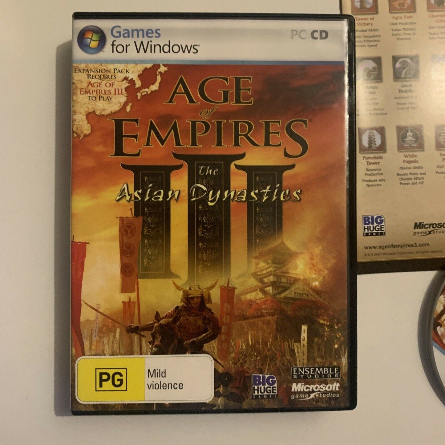 Age Of Empires 3 III - The Asian Dynasties PC GAME CD 2007