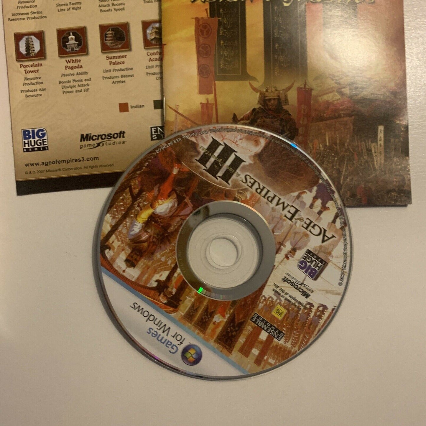 Age Of Empires 3 III - The Asian Dynasties PC GAME CD 2007