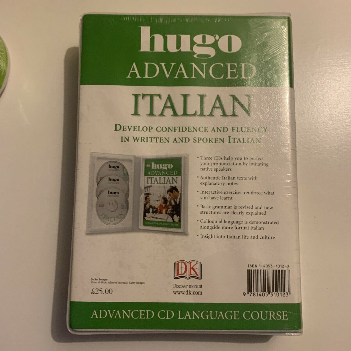 *New Sealed* DK Hugo Advanced Italian Book & CD Language Course