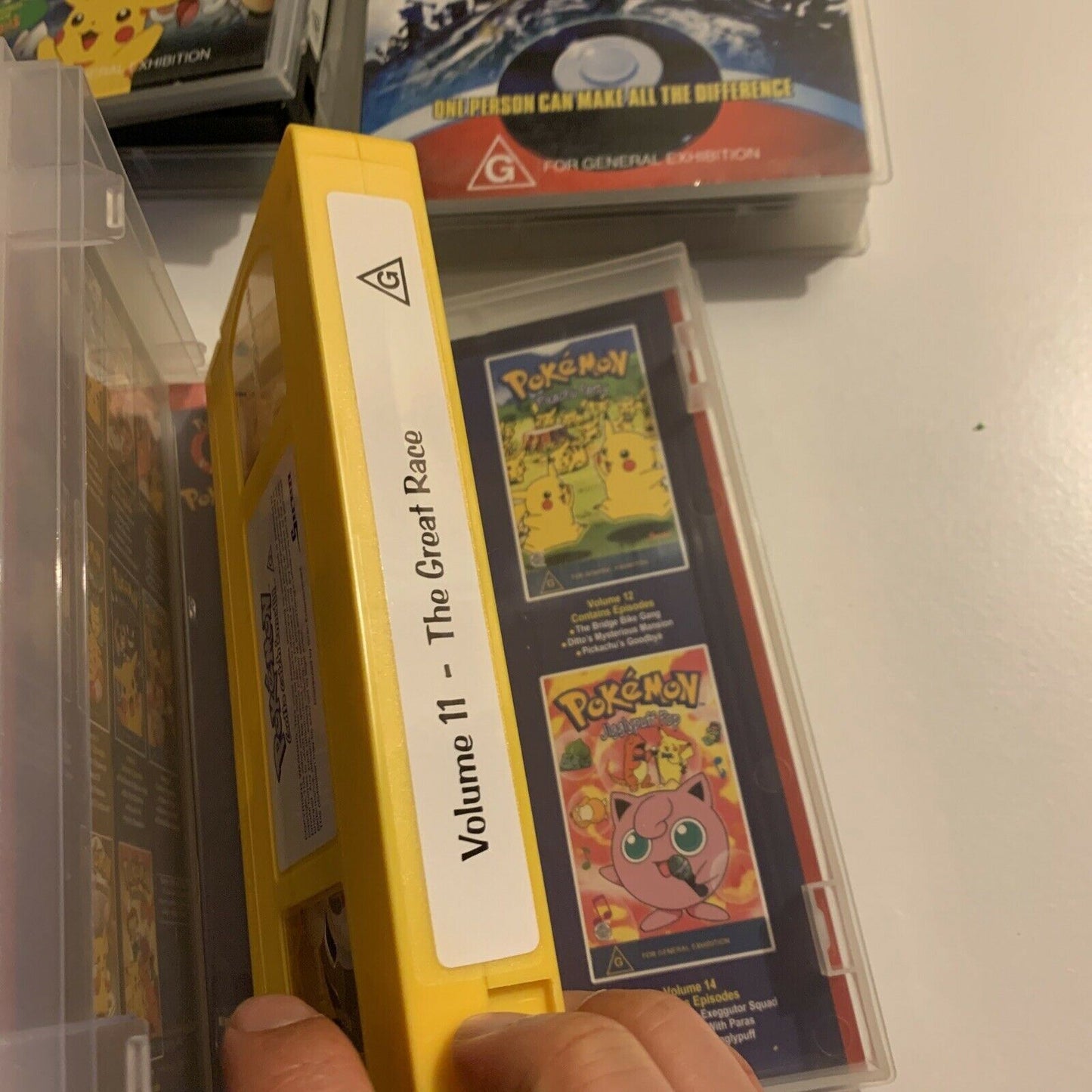 4x Pokémon VHS PAL: The First Movie / 2000 / Pokemon 3 / The Great Race
