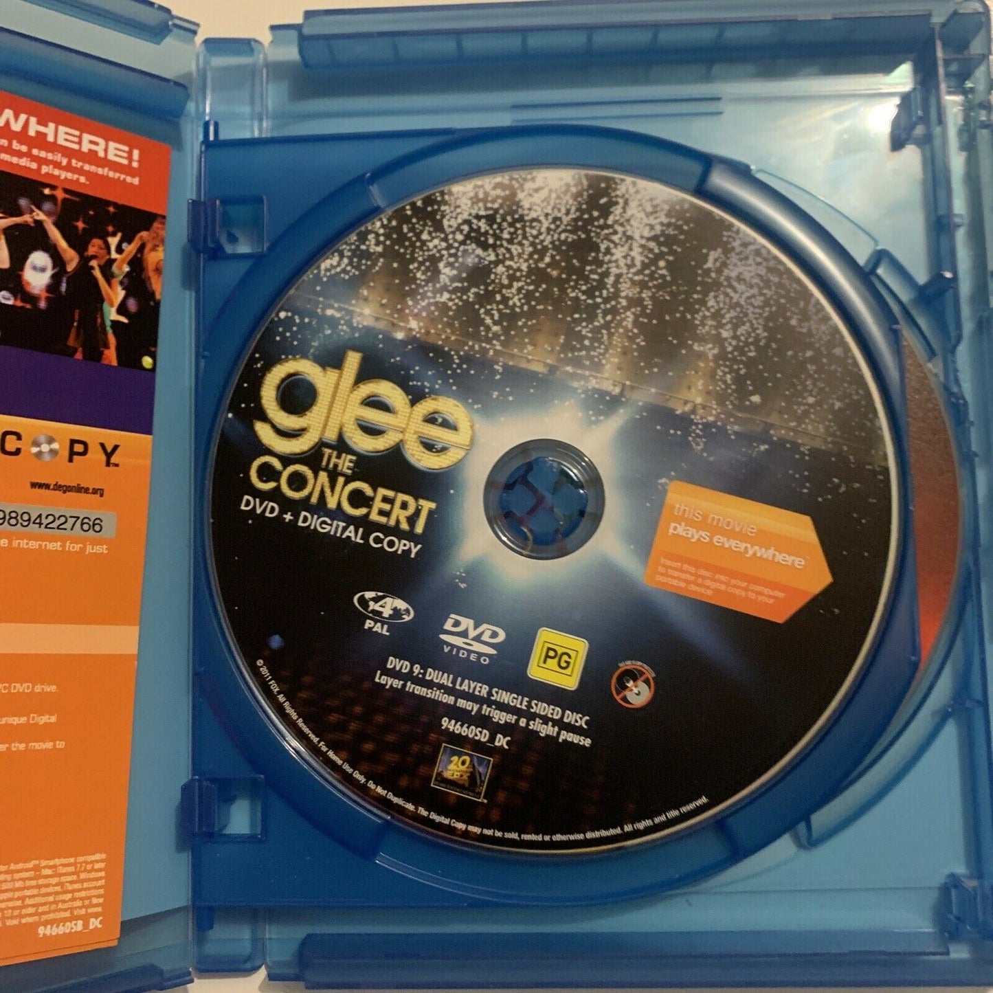 Glee - The 3D Concert (Bluray 3D + DVD, 2011) Lea Michele, Amber Riley Region B