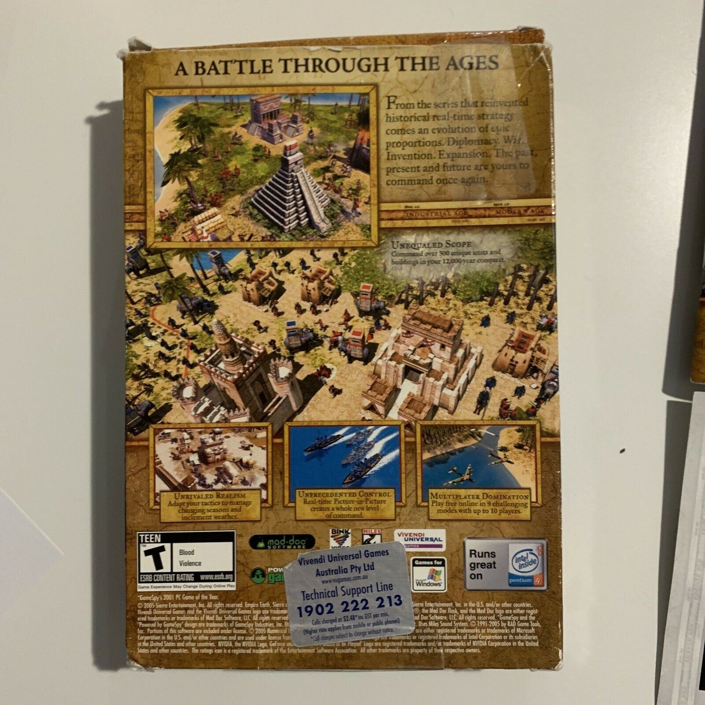 Empire Earth II PC CDROM RTS Game With Manual