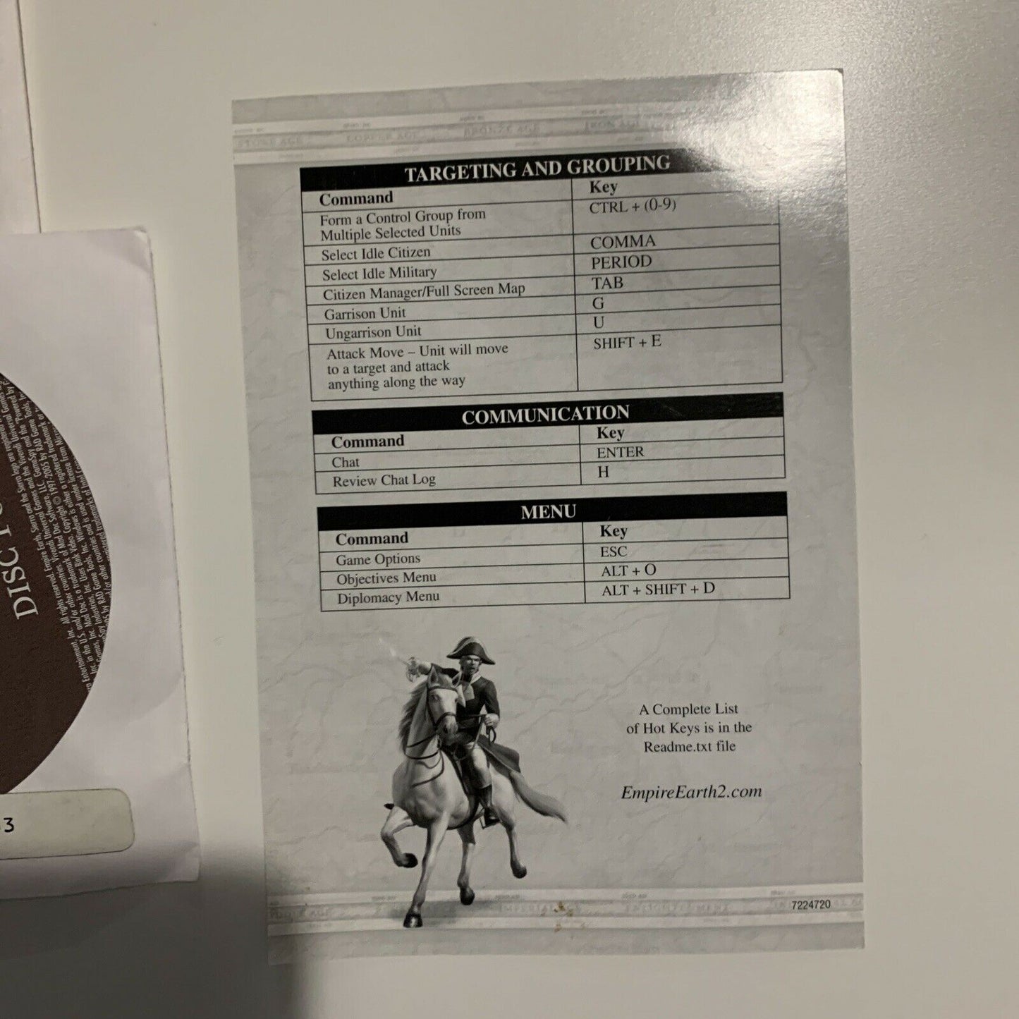 Empire Earth II PC CDROM RTS Game With Manual