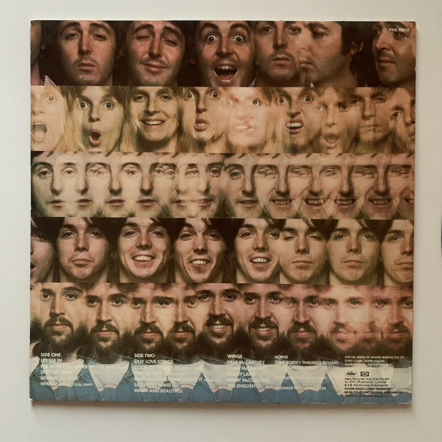 Wings - Wings At The Speed Of Sound -Original Vinyl Record: Capitol Records 1976