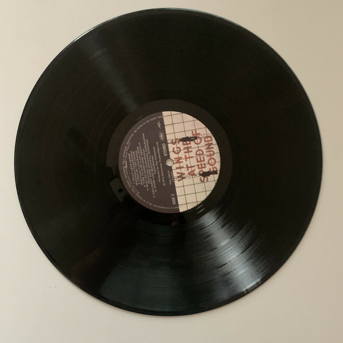 Wings - Wings At The Speed Of Sound -Original Vinyl Record: Capitol Records 1976