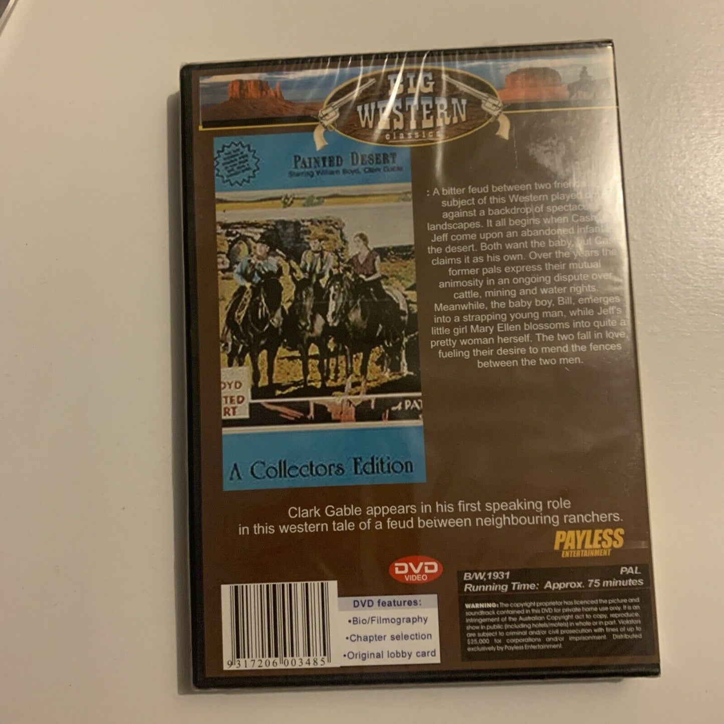 *New Sealed* The Painted Desert (DVD, 1931) Clark Gable All Regions