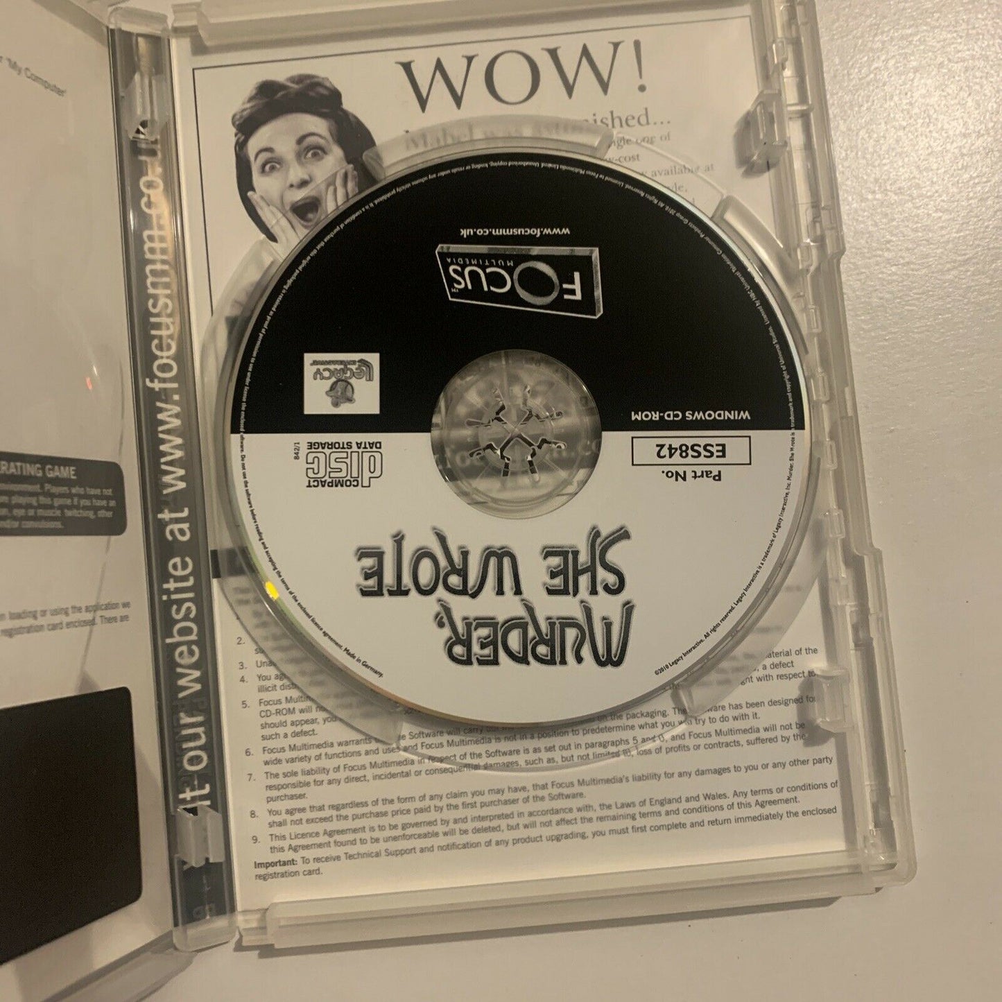 Murder She Wrote PC CD-ROM Hidden Object Game