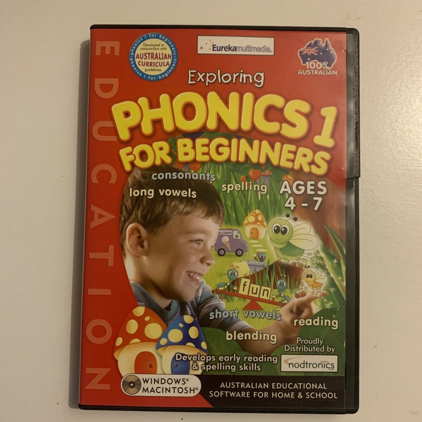 Exploring Phonics 1 For Beginners Ages 4 - 7 - EUREKA - PC & MAC, 2002 CDROM