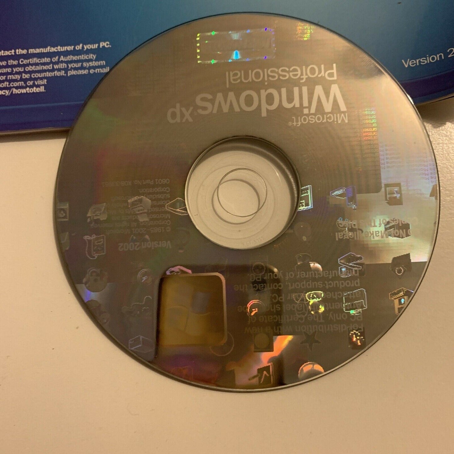 Microsoft Windows XP Professional 2002 version