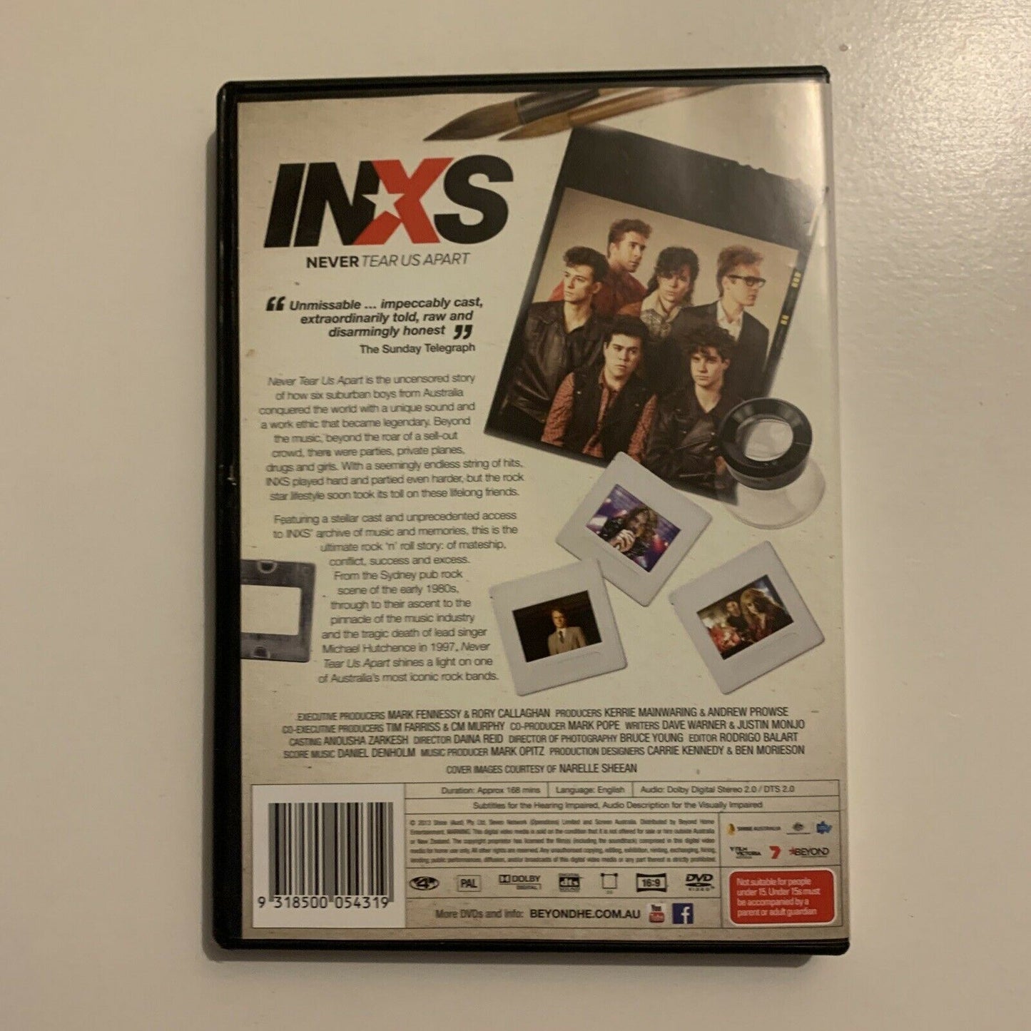 INXS - Never Tear Us Apart (DVD, 2014, 2-Disc) Biopic Drama Region 4