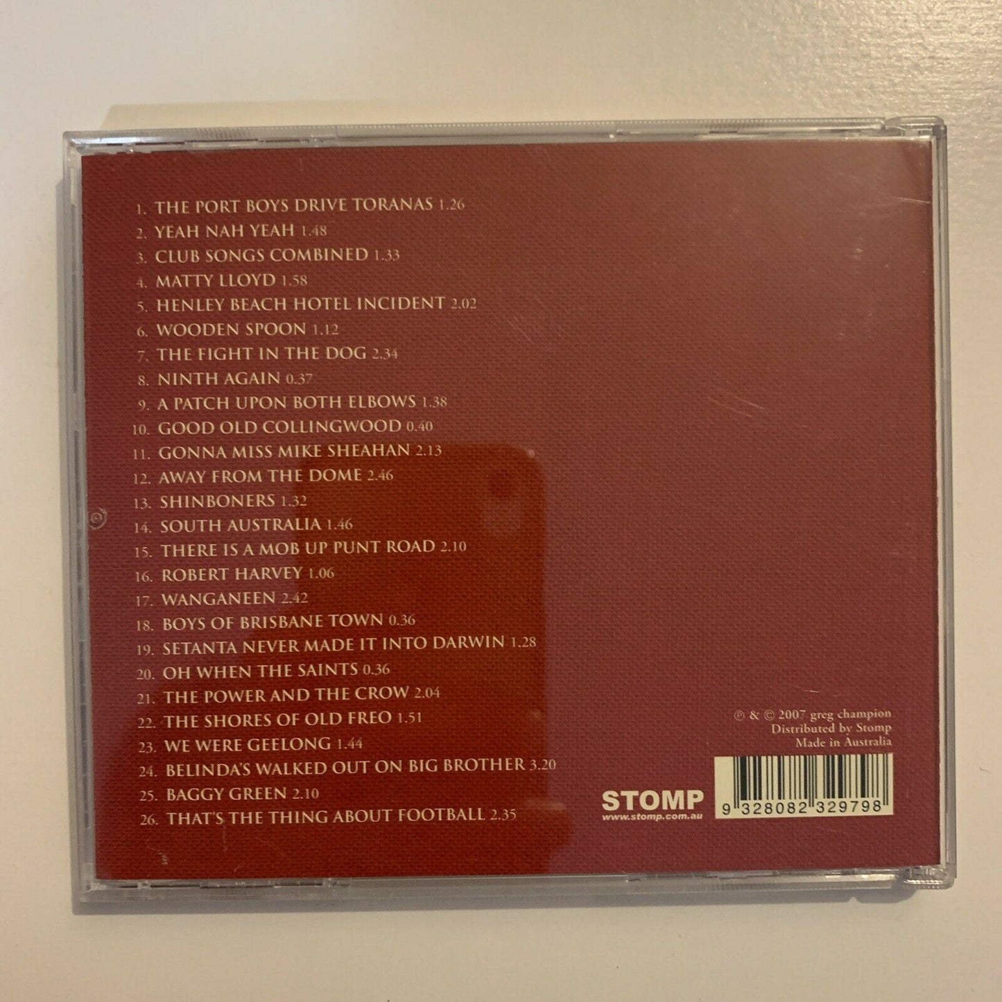 Greg Champion - The Coodabeen Champions - Footy Songs 98-07 - CD