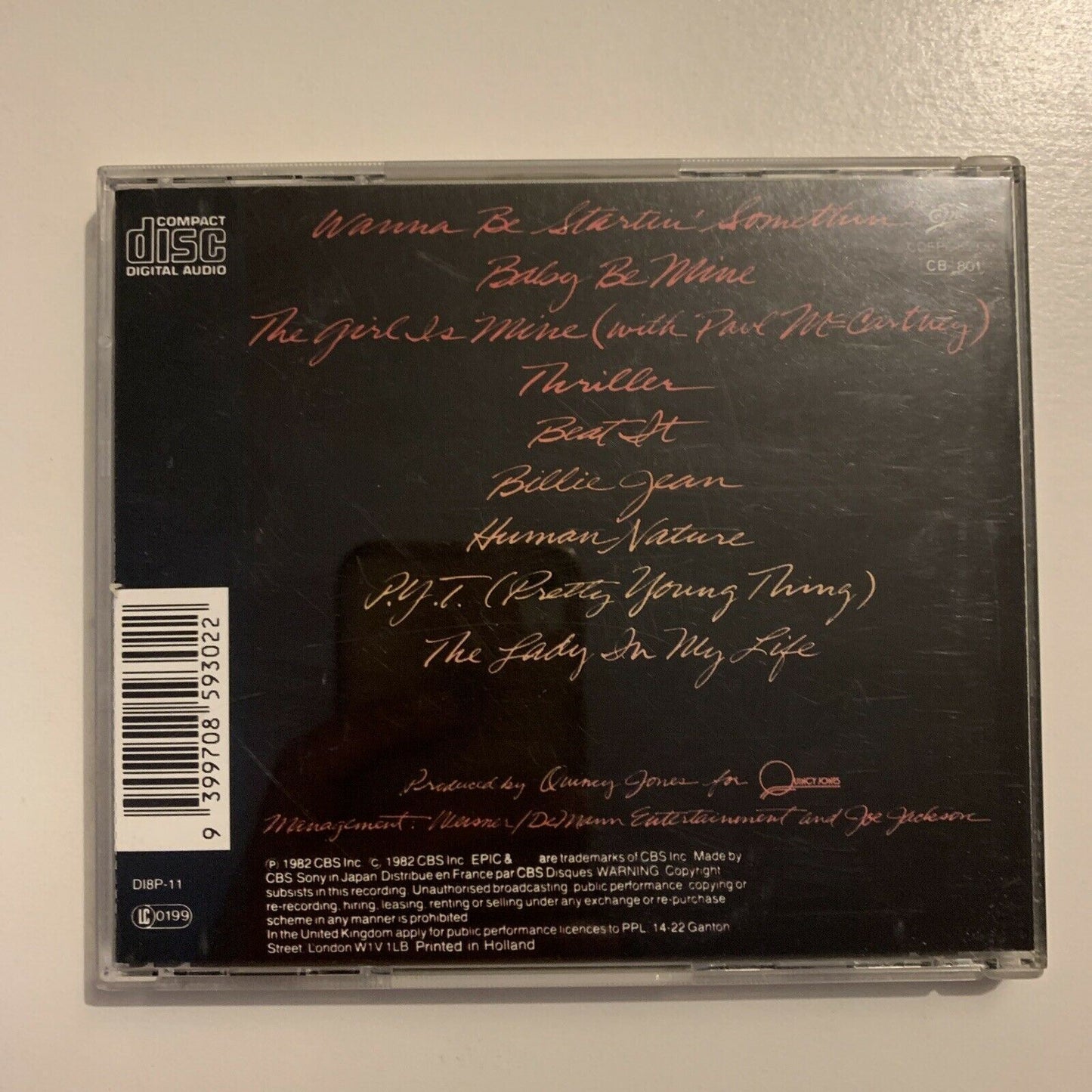 Michael Jackson - Thriller (CD, 1982)