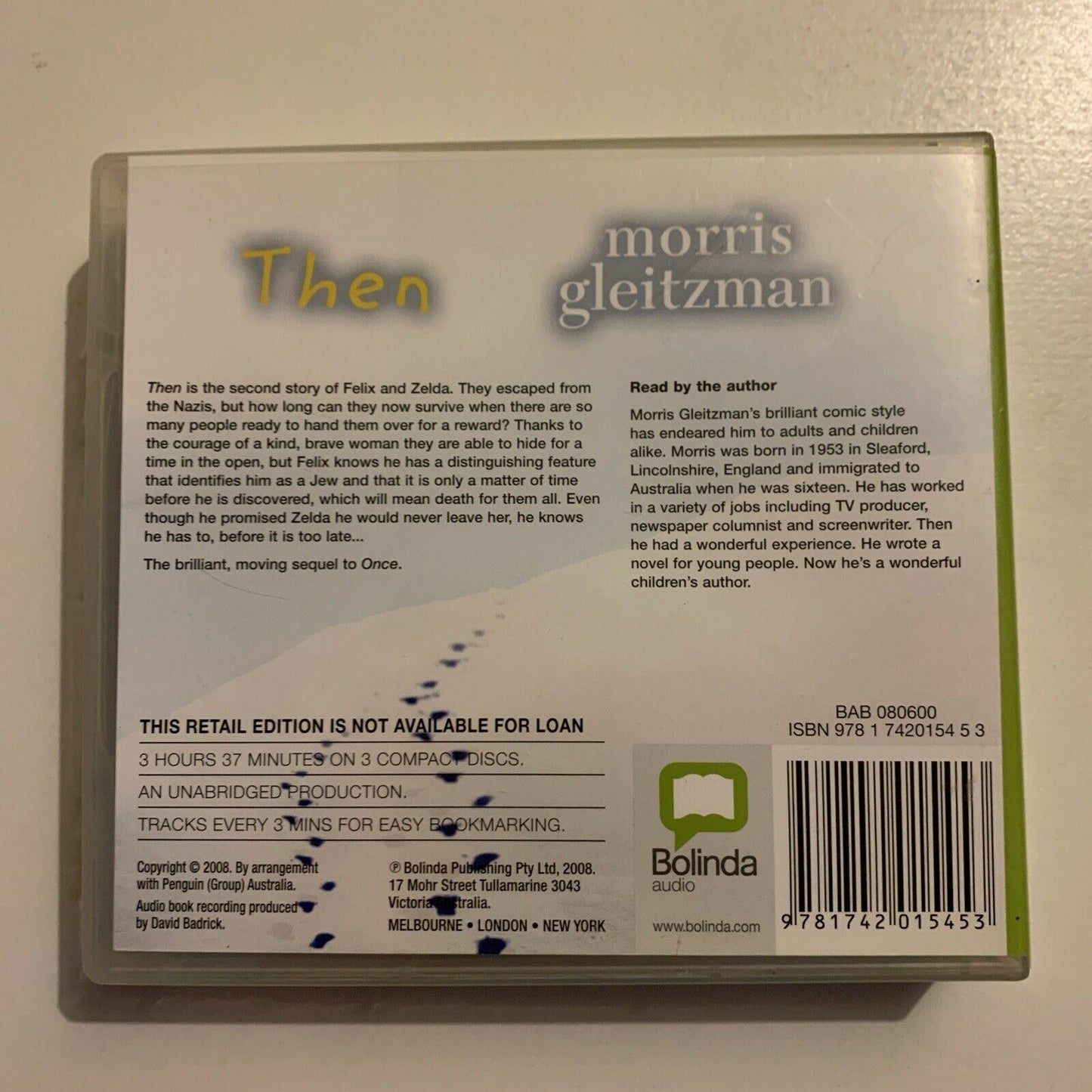 Then by Morris Gleitzman (Audio CD, 2008, 3-Disc) Audio Book