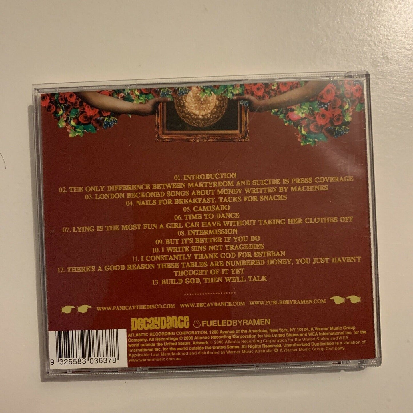 A Fever You Can't Sweat Out by Panic! At the Disco (CD, Sep-2005, Fueled by...