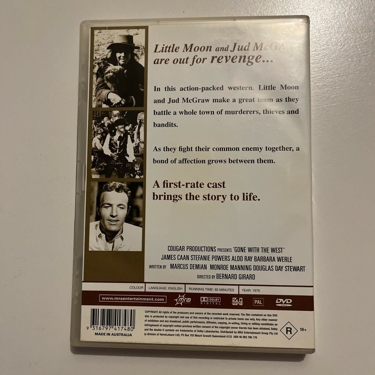 Gone With The West (DVD, 1975) Stefanie Powers, James Caan. Region 4
