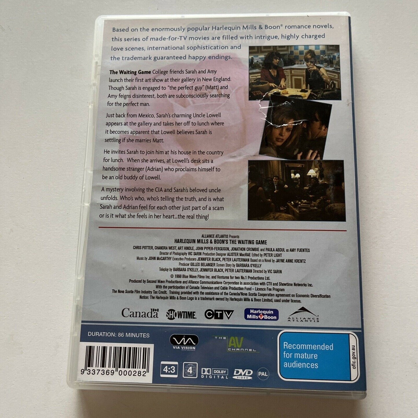 Mills & Boon - The Waiting Game (DVD, 1998) Paula Abdul Region 4