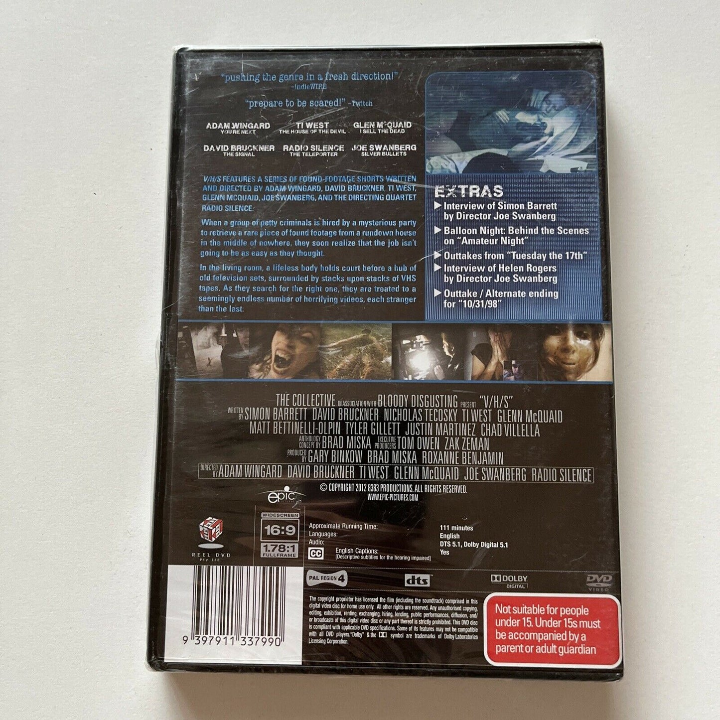 *New Sealed* V/H/S - 6 Bizarre Tapes / 6 Horrific Stories (DVD, 2012) Region 4