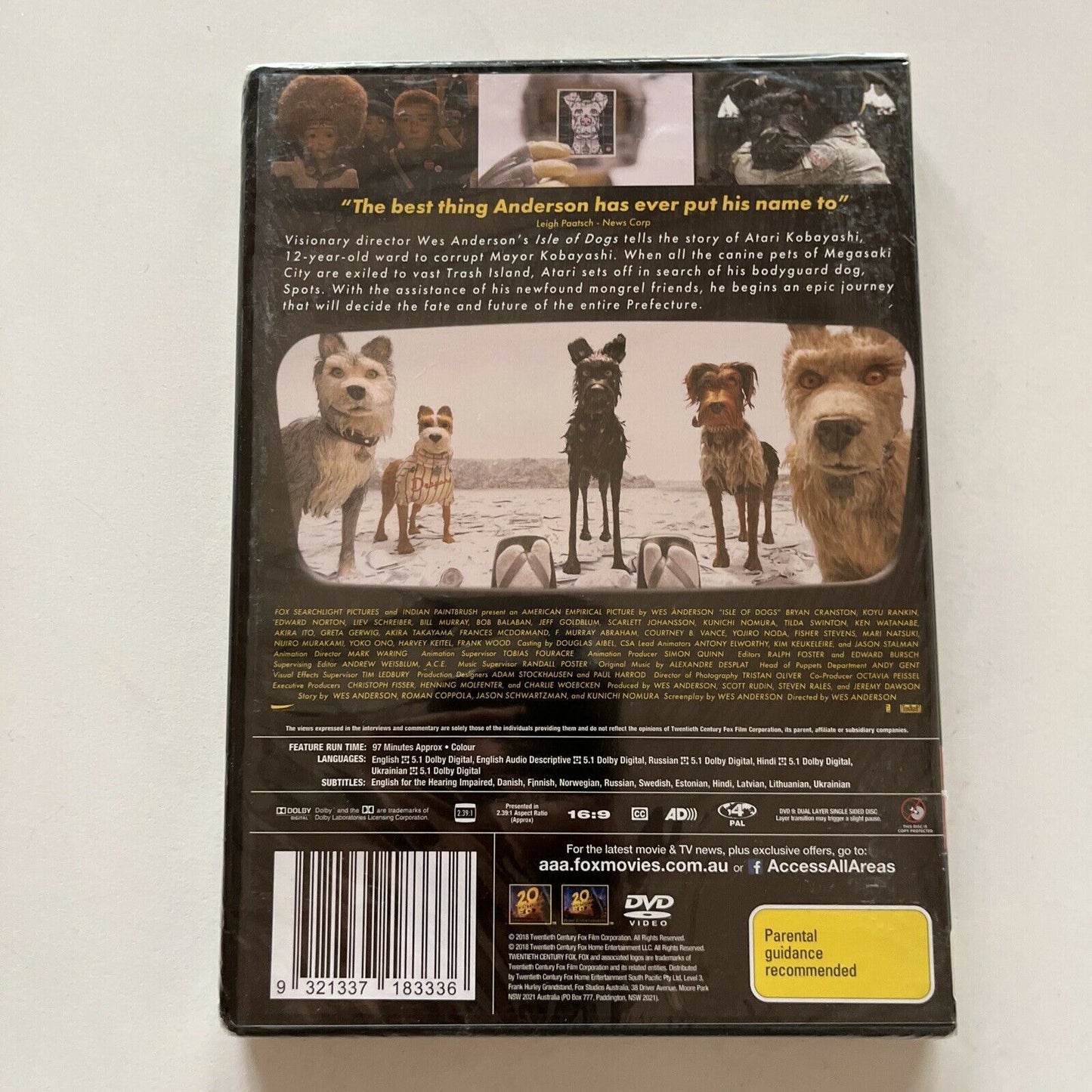 *New Sealed* Isle Of Dogs (DVD, 2018) Bill Murray, Harvey Keitel Region 4