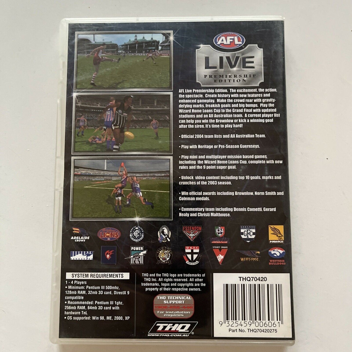AFL Live Premiership Edition - Windows PC CD-ROM (2003) Aus Seller