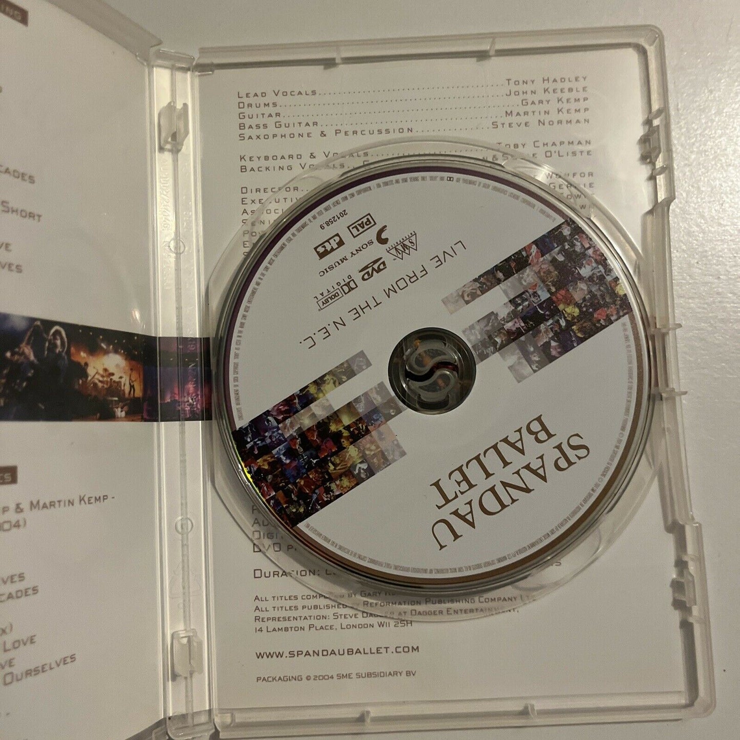 Spandau Ballet - Live From The N.E.C (DVD, 1986) Region 4&2