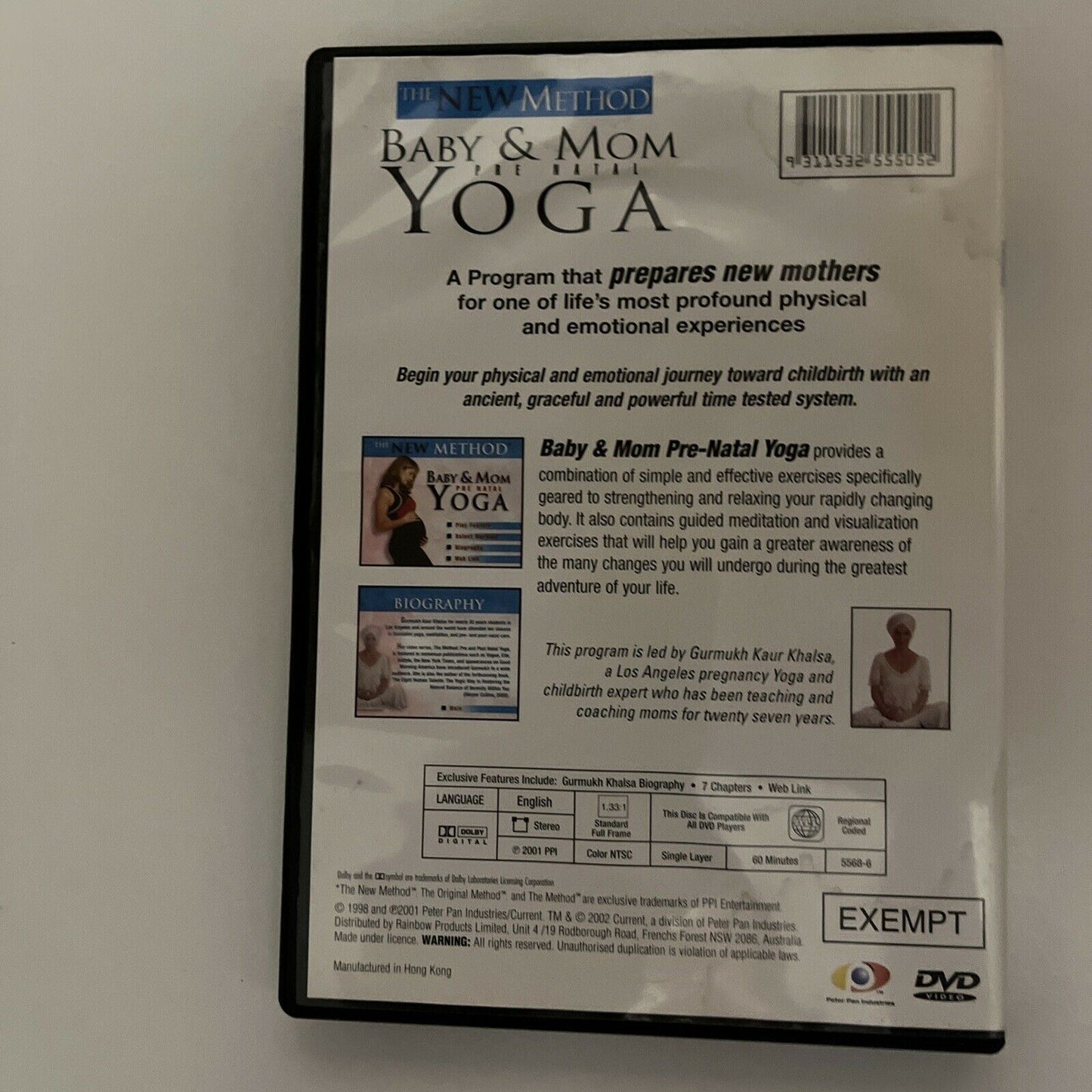 The New Method - Baby And Mum Pre Natal Yoga (DVD, 2003) All Regions