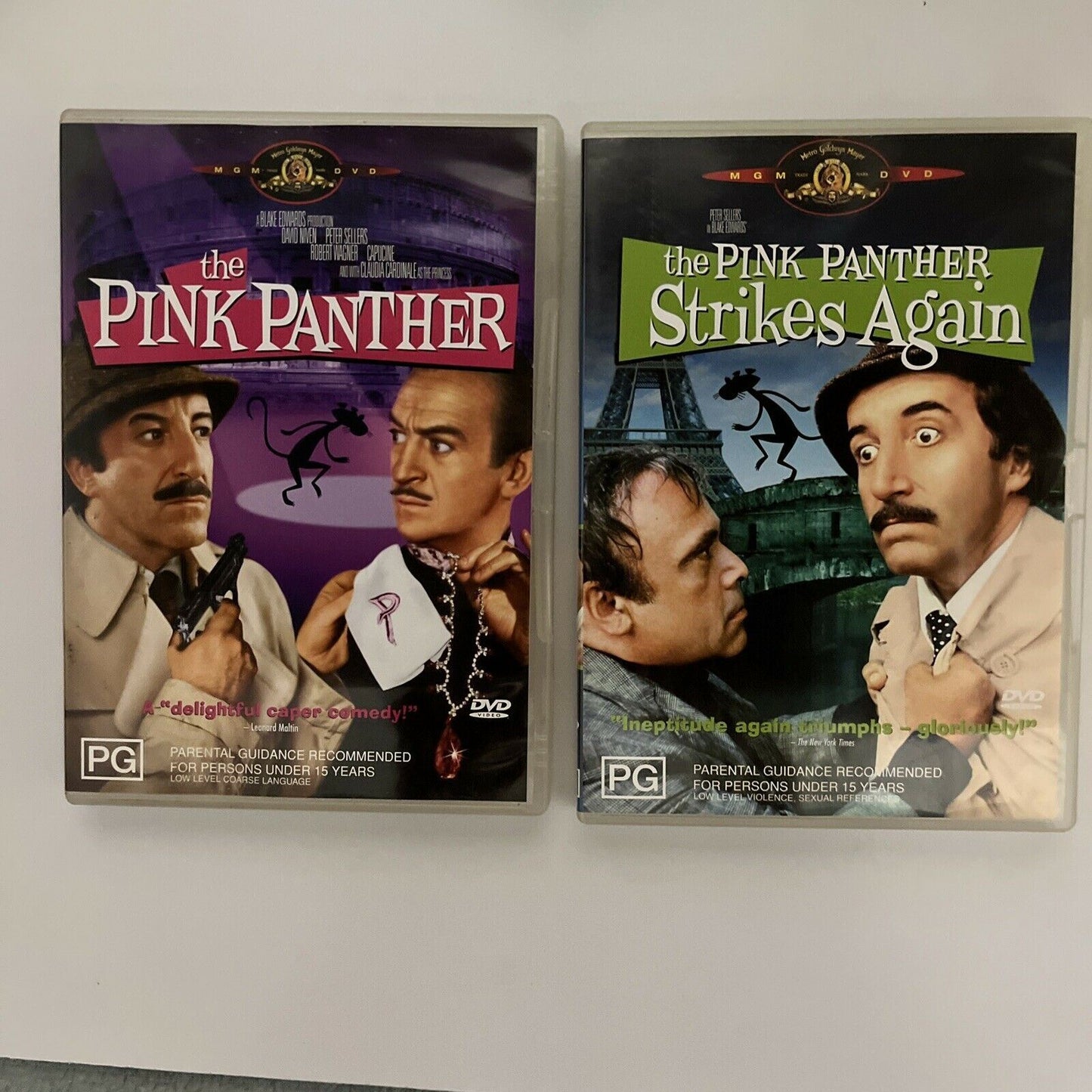 The Pink Panther / The Panther Strikes Again (DVD, 1976, 2-Disc) Region 4