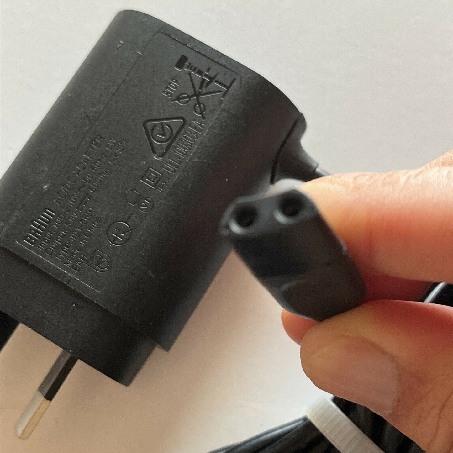 Genuine Braun AC/DC Adapter 5.9V 600mA Type 491-5691 For Shaver