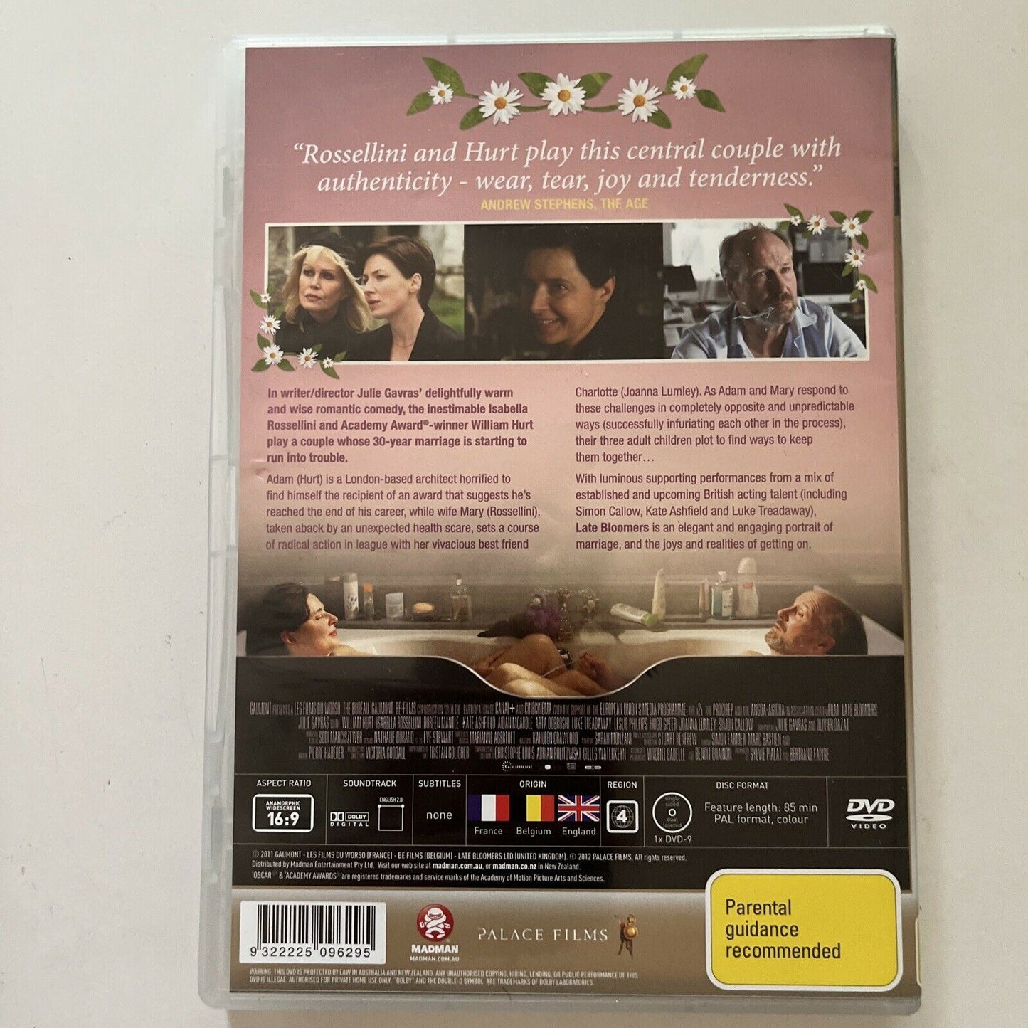 Late Bloomers (DVD, 2012) Isabella Rossellini, William Hurt. Region 4