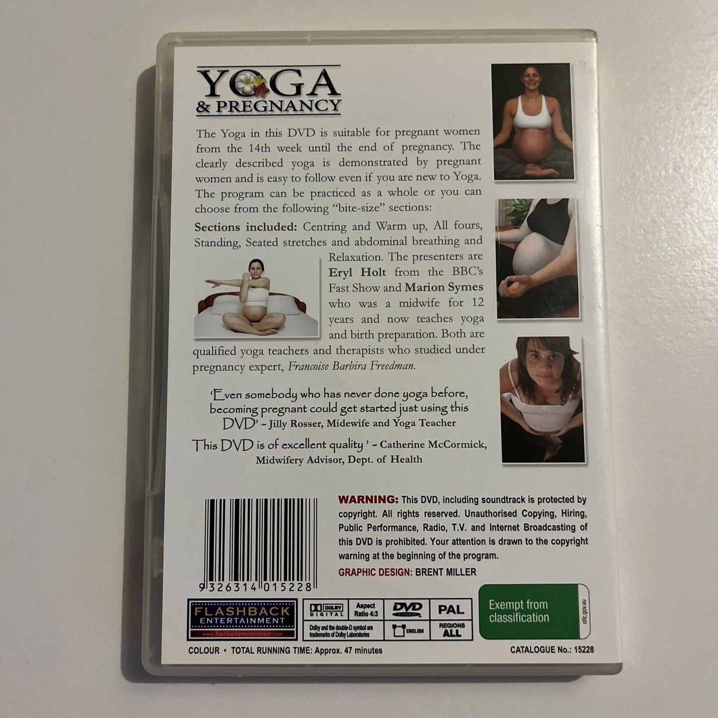 Yoga & Pregnancy (DVD) Eryl Holt, Marion Symes. All Regions