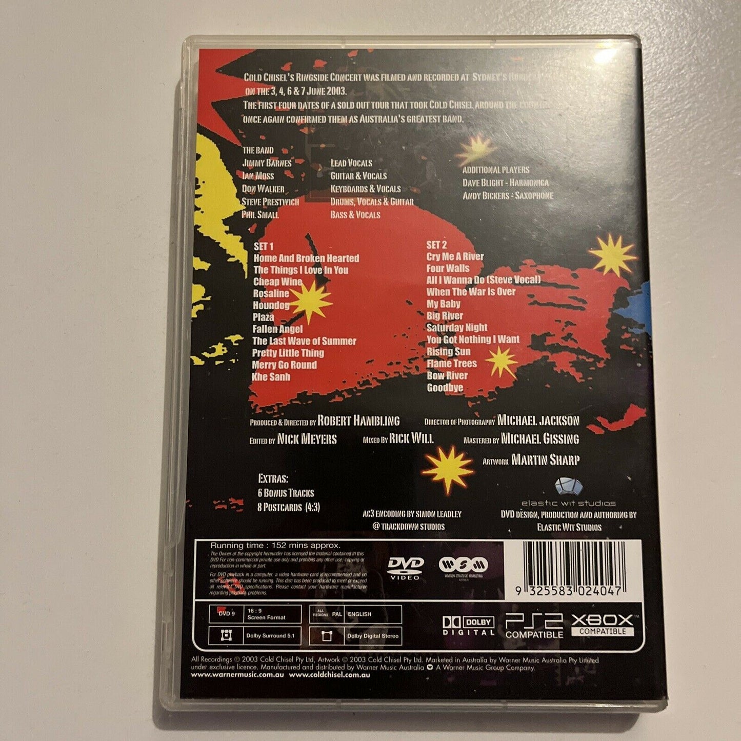 Cold Chisel: Ringside ...The Movie - Live At The Hordern Pavilion (DVD, 2003)