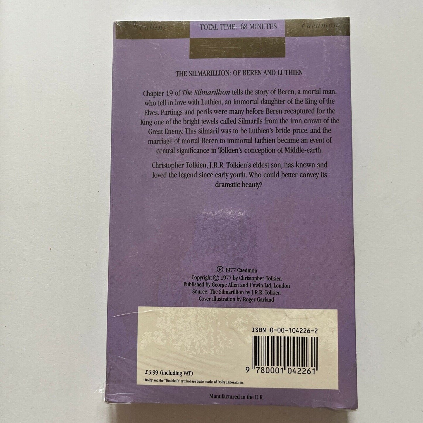 *New* The Silmarillion: Of Beren And Luthien - J.R.R. Tolkien (Audio Cassette)