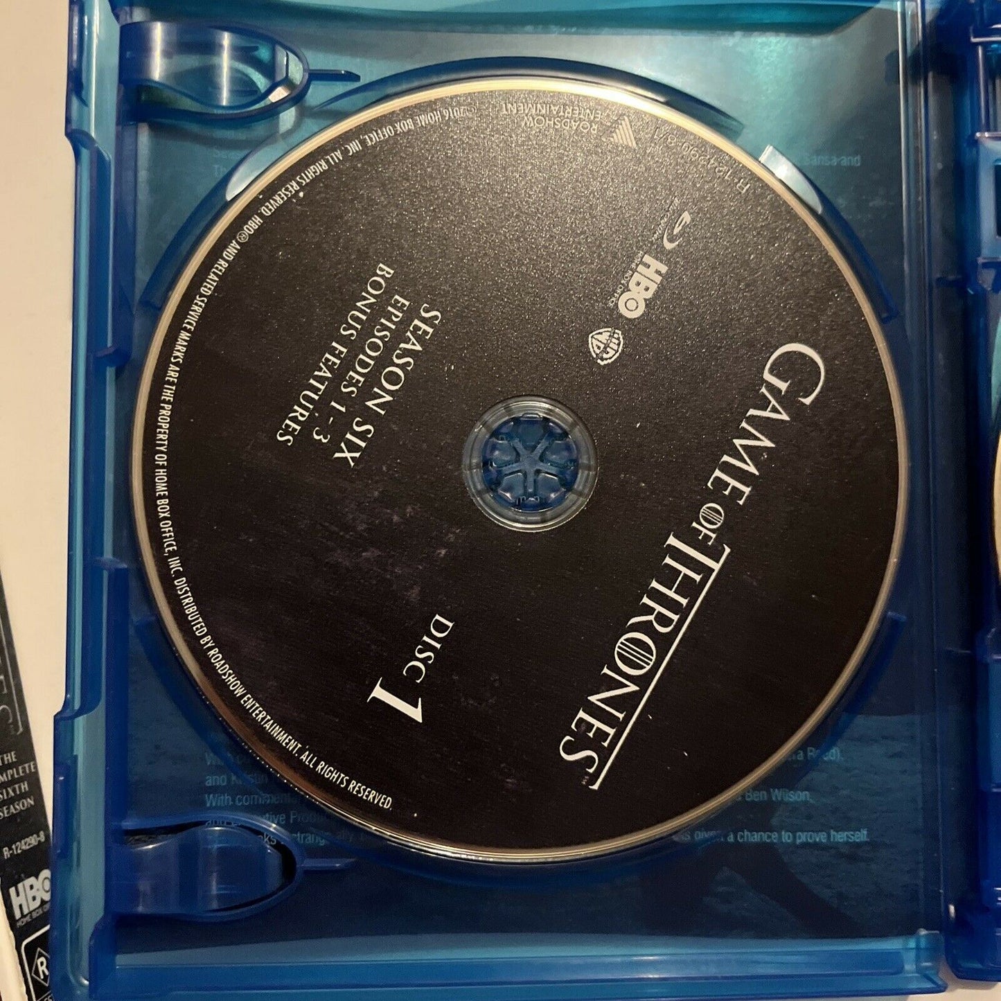 Game Of Thrones : Season 6 (Bluray, 2016, 4-Disc) Region B