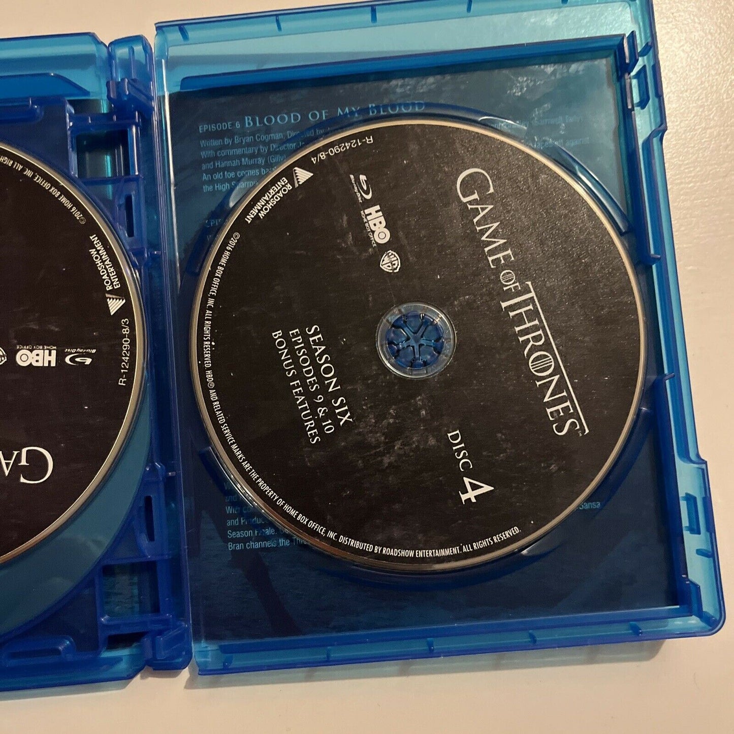 Game Of Thrones : Season 6 (Bluray, 2016, 4-Disc) Region B