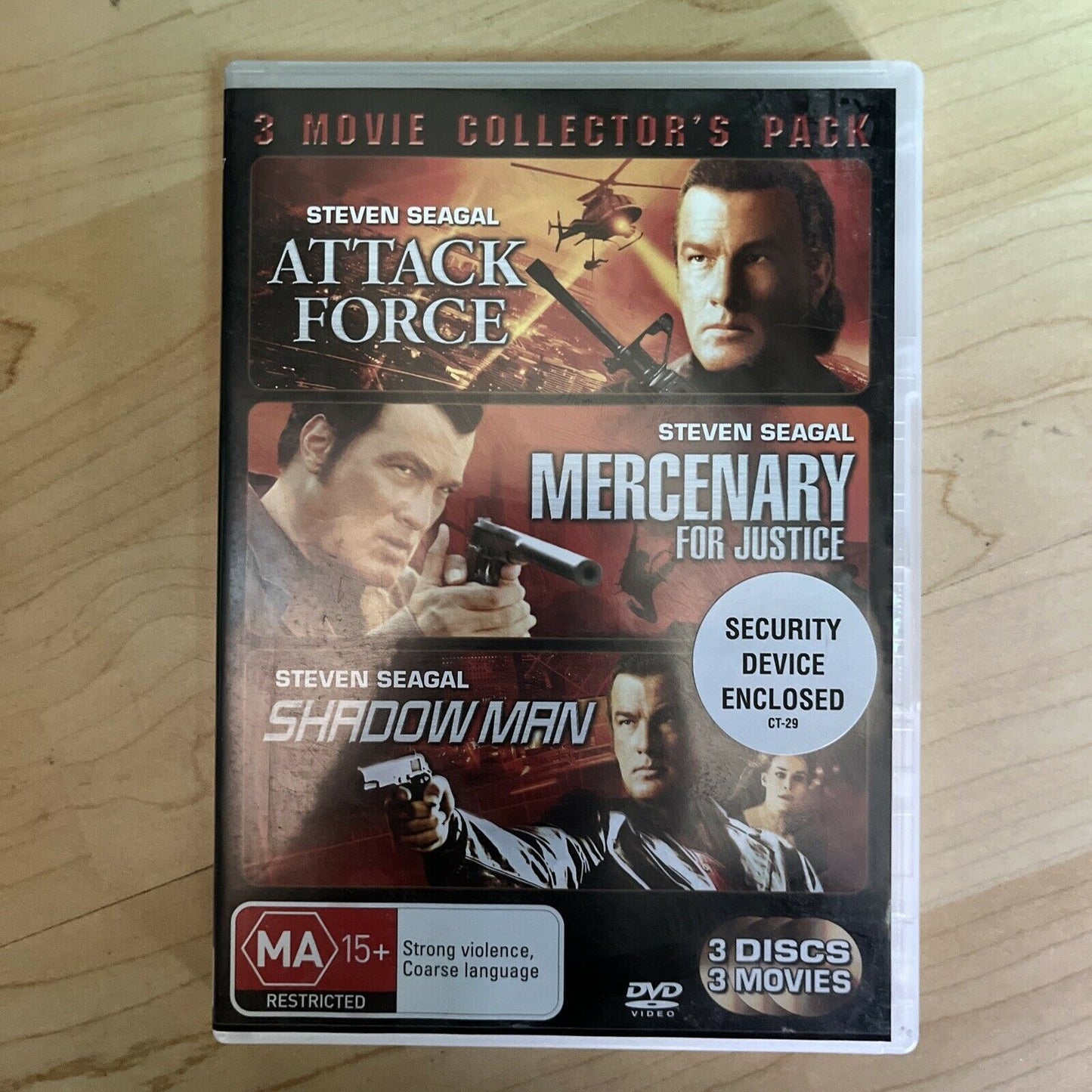 Steven Seagal: Attack Force / Mercenary for Justice / Shadow Man (DVD) Region 4