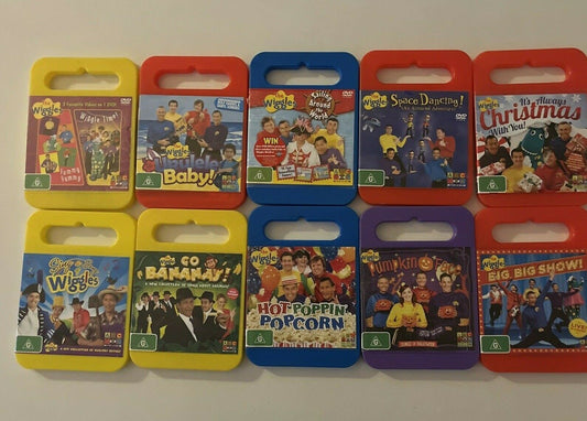10x The Wiggles DVDs Region 4