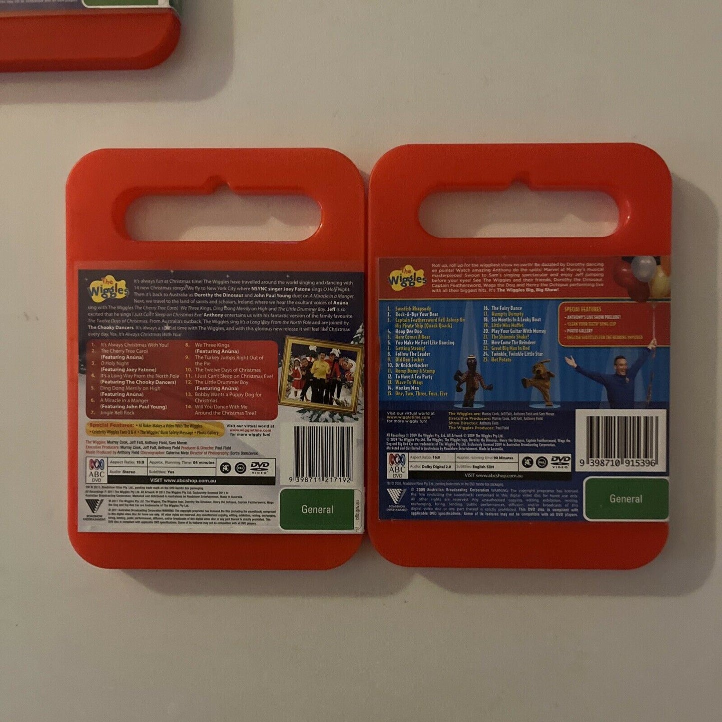 10x The Wiggles DVDs Region 4