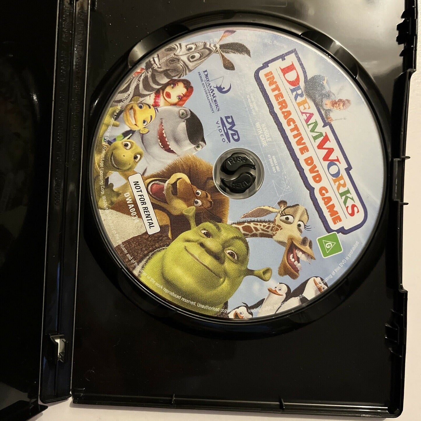 Dreamworks Interactive DVD Game Region 4