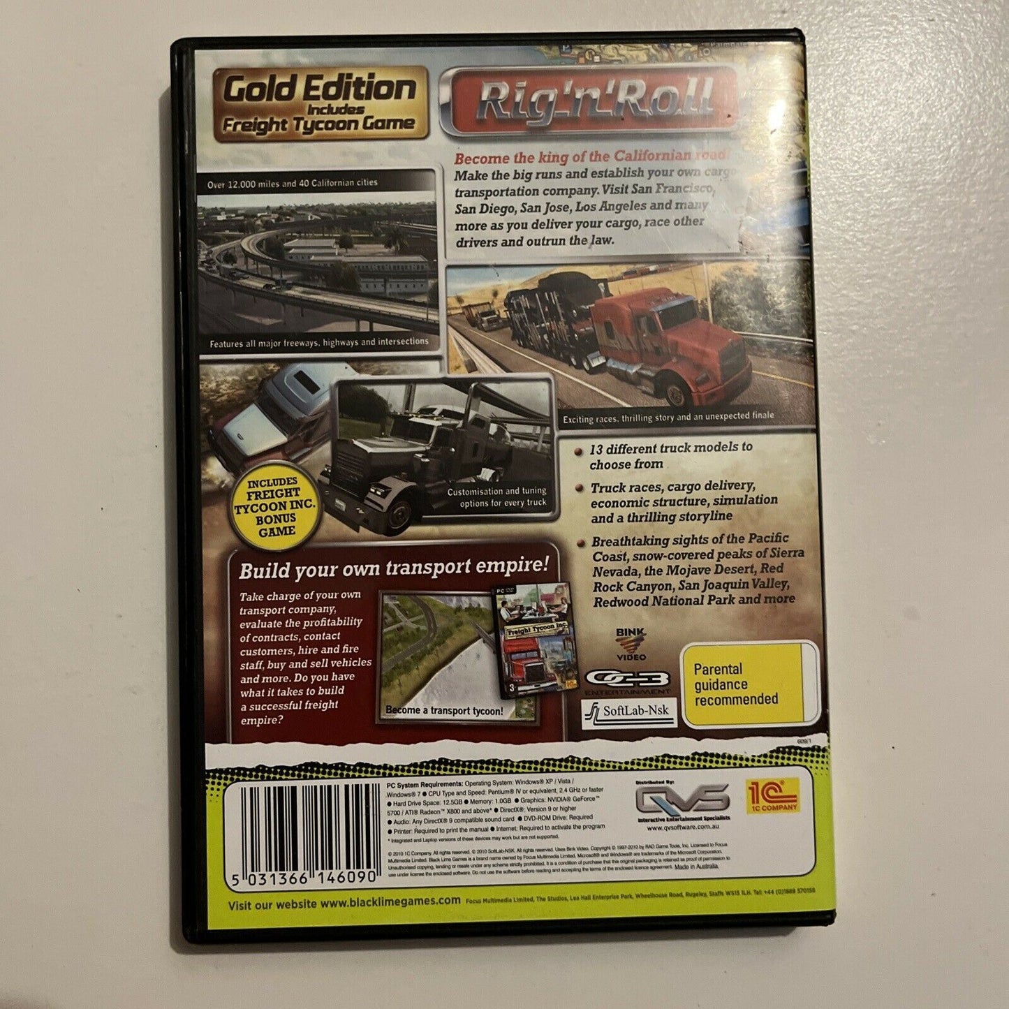 Rig 'n' Roll Gold Edition PC DVD-ROM Truck Game Simulation
