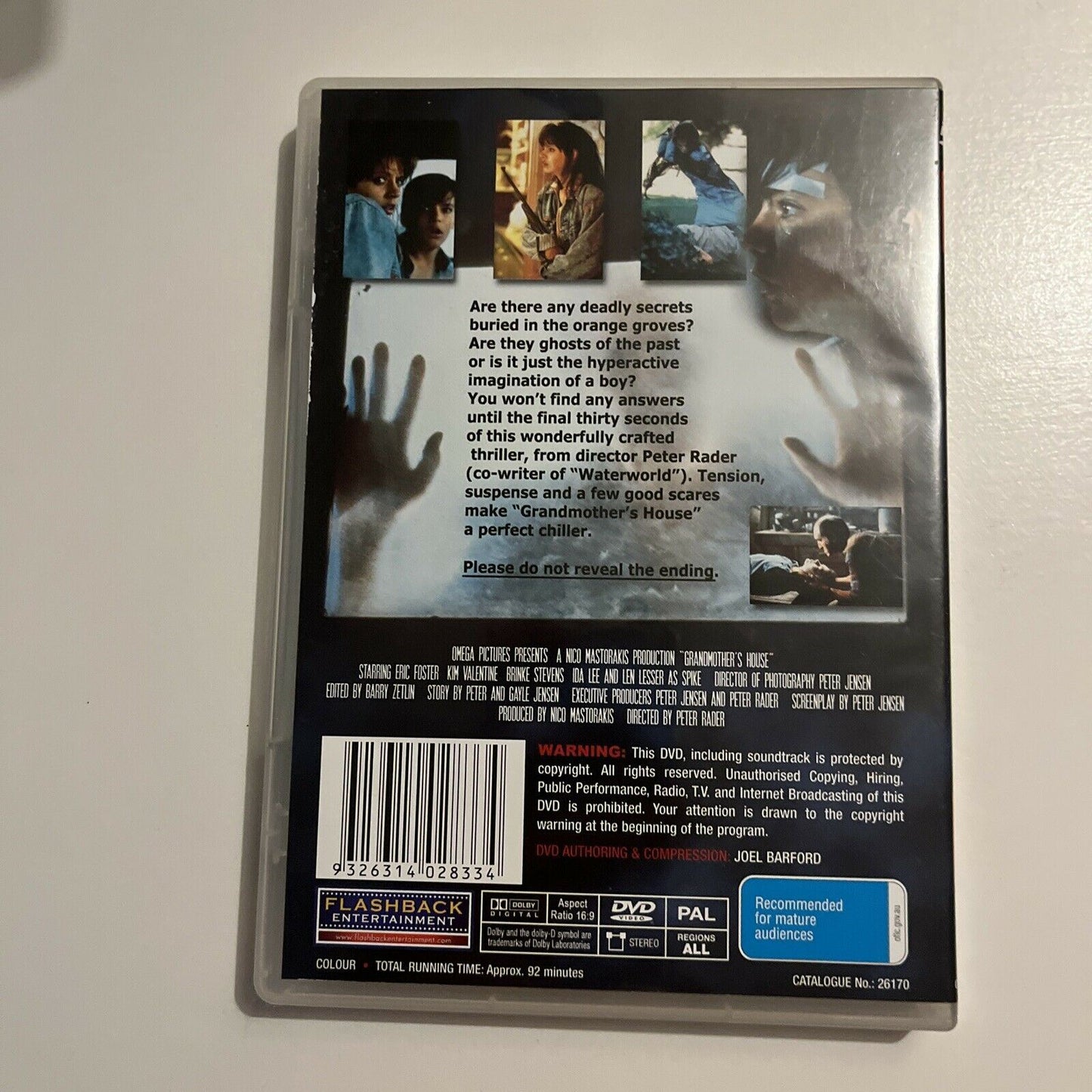 Grandmother's House (DVD, 1988) Eric Foster, Kim Valentine. All Region