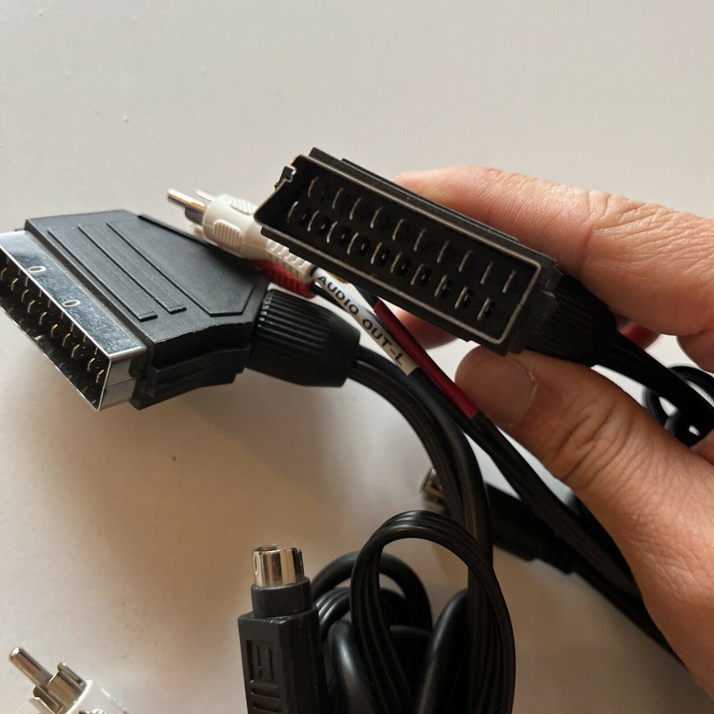 2x SCART to SVHS S-Video & 2RCA Stereo Audio AV Cable 1.5m